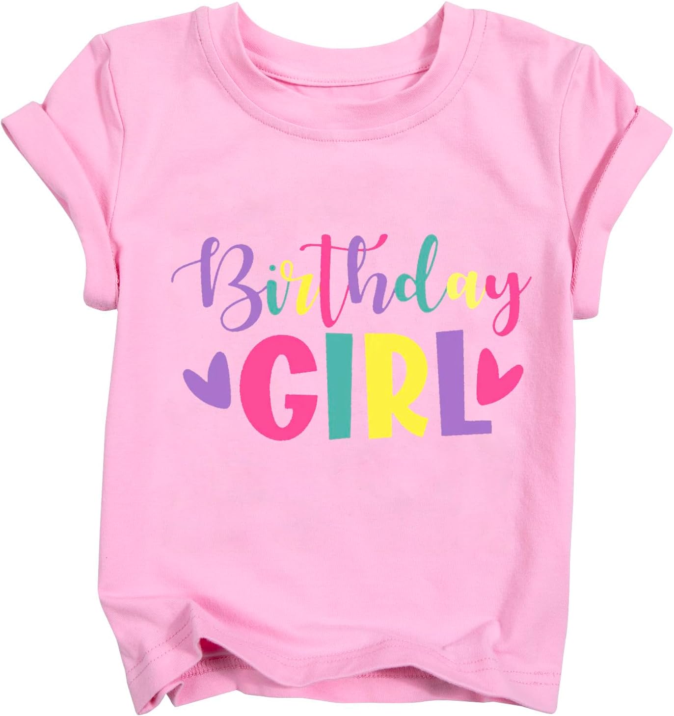 Birthday Girl Shirt for Kids Girls Birthday Outfits Short Sleeve Girls Part Tee Tops