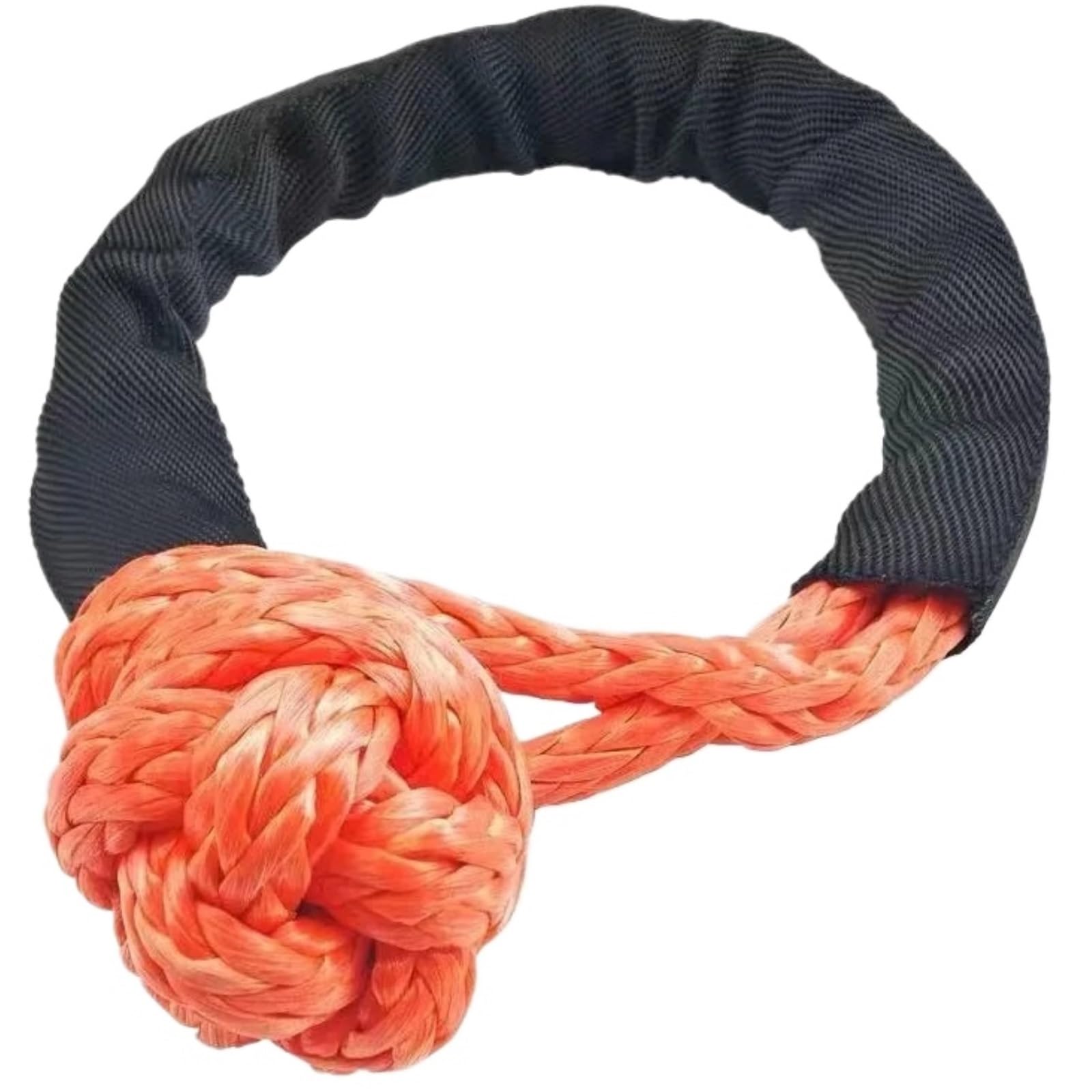 41000lbs Soft Shackle Synthetic Rope With Protective Sleeve | Heavy Duty Offroad 4X4 Tow Shackle Strap Compatible With J*e/e*p Truck S*U/V(Orange)