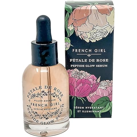 French Girl Peptide Glow Serum - Anti-Aging Face Serum for Hydrating & Brightening Skin, Clean Formula, Organic Ingredients, Vegan & Cruelty-Free, 30mL Cover