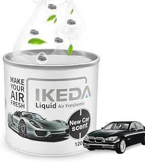 Car Air Freshener: New Car Scent Liquid Cans | Odor Elimination | Smoke Smell Remover | Strong Long-Lasting Fragrance | For Auto Home | 4.23 oz | 1 pack