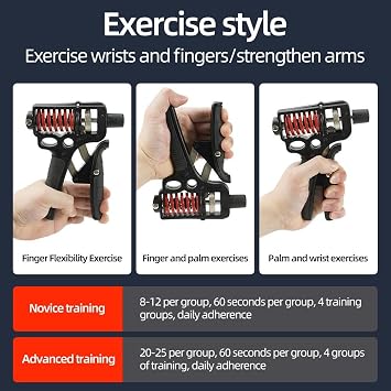 Valkyrie 5-165kg Professional Wrist and Arm Strengthening Grip Exercise Tool Adjustable Hand Spring