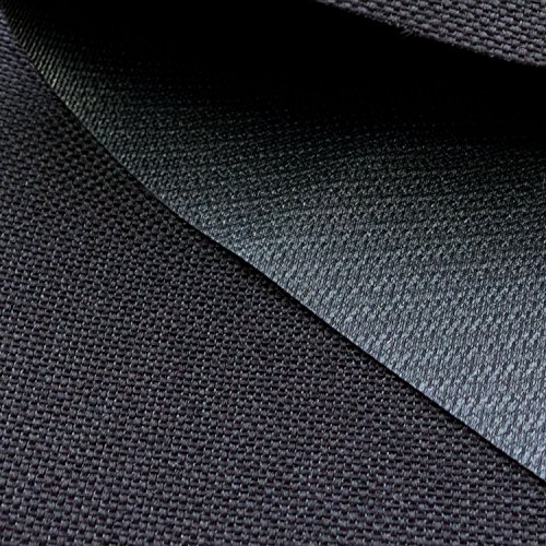 Premium Vinyl Back Emboss Waterproof Canvas 58 Inch Fabric By The Yard (F.e.) (Black) #TOP2