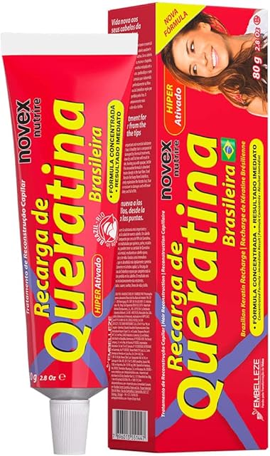 Novex Brazilian Keratin Recharge Tube Leave In 80g/ 2.8oz