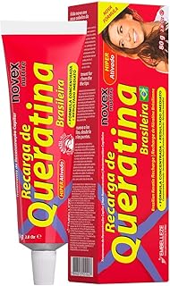 Novex Brazilian Keratin Recharge Tubo Leave In 80g / 2,8 oz - Reconstructive queratina, controle de frizz e reparação de danos