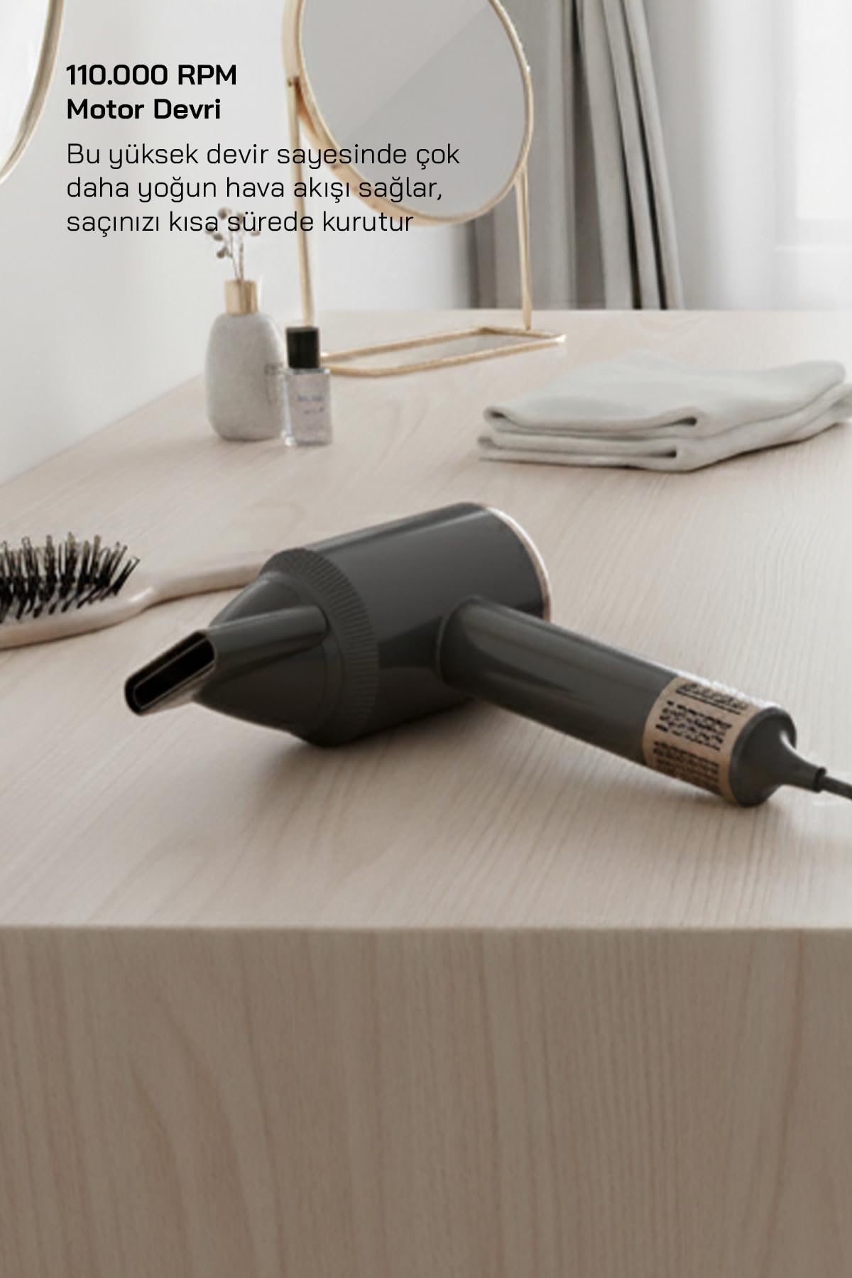 Sinbo SHD-1726 BLDC Saç Kurutma Makinesi - Gri