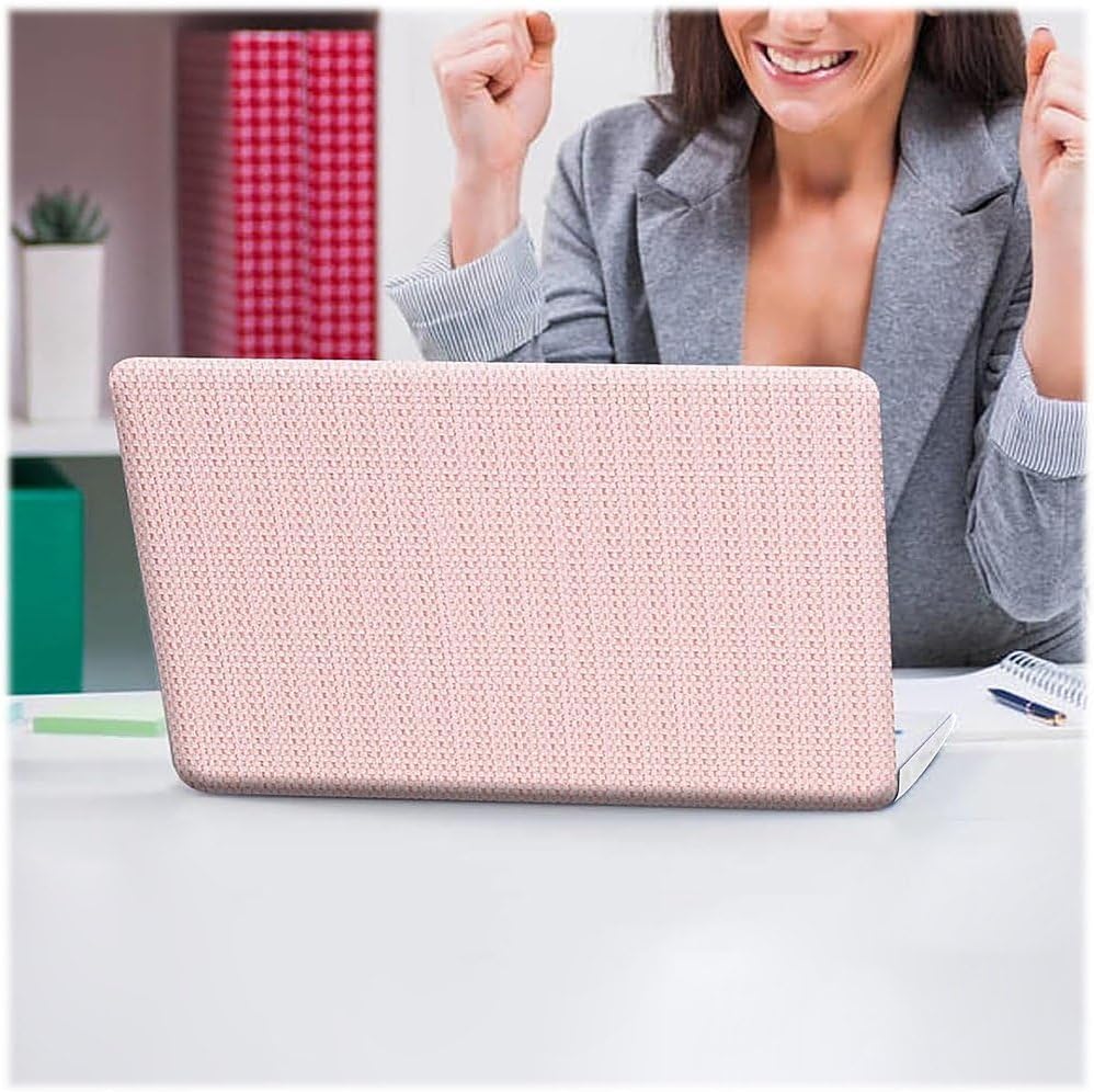 SaharaCase - MacBook Pro 16-Inch (2021–2026, M1–M5 Pro/Max) Laptops Woven Case with Silicone KeyPad Cover Woven Fabric, Snap-On, Anti-Slip Grip (Pink)
