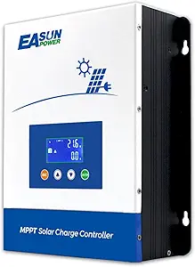 POWLAND 100A MPPT Solar Charge Controller,12V/24V/36V/48V Auto,Max Input 150V LCD Display Regulator Intelligent Regulator Charge Controller
