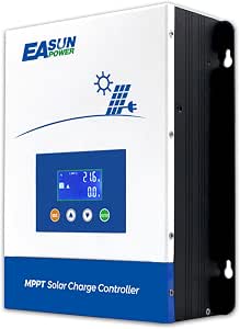POWLAND 100A MPPT Solar Charge Controller, 12V/24V/36V/48V Auto, Max Input 150V, LCD Display, Intelligent Regulator