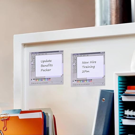 14 Pack Simulated Pixel Panel Style Sticky Notes, 3x3 Inch Note Pads 65 GSM