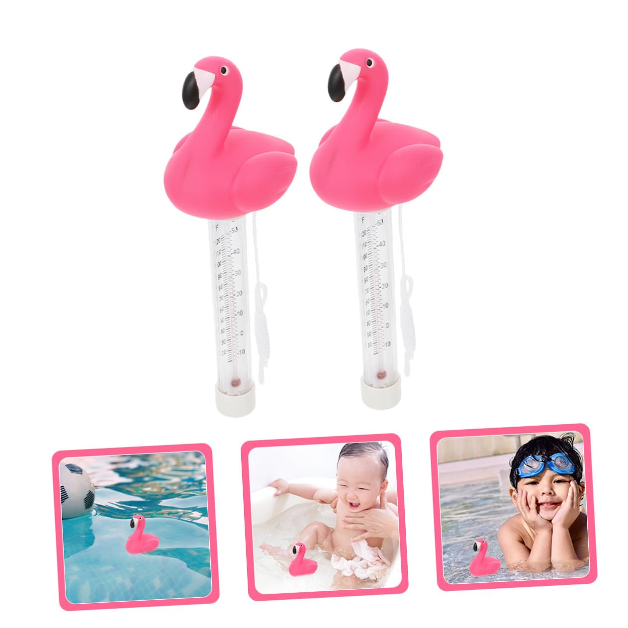 Toddmomy 2pcs Floating Pool Thermometer Easy Read Large Water Temperature Gauge for Hot Tubs Spas and Swimming Pools