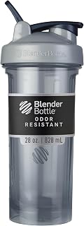 BlenderBottle Shaker Bottle Pro Series Perfect for Protein Shakes and Pre Workout, 28-Ounce, Full-Color Grey Price In India