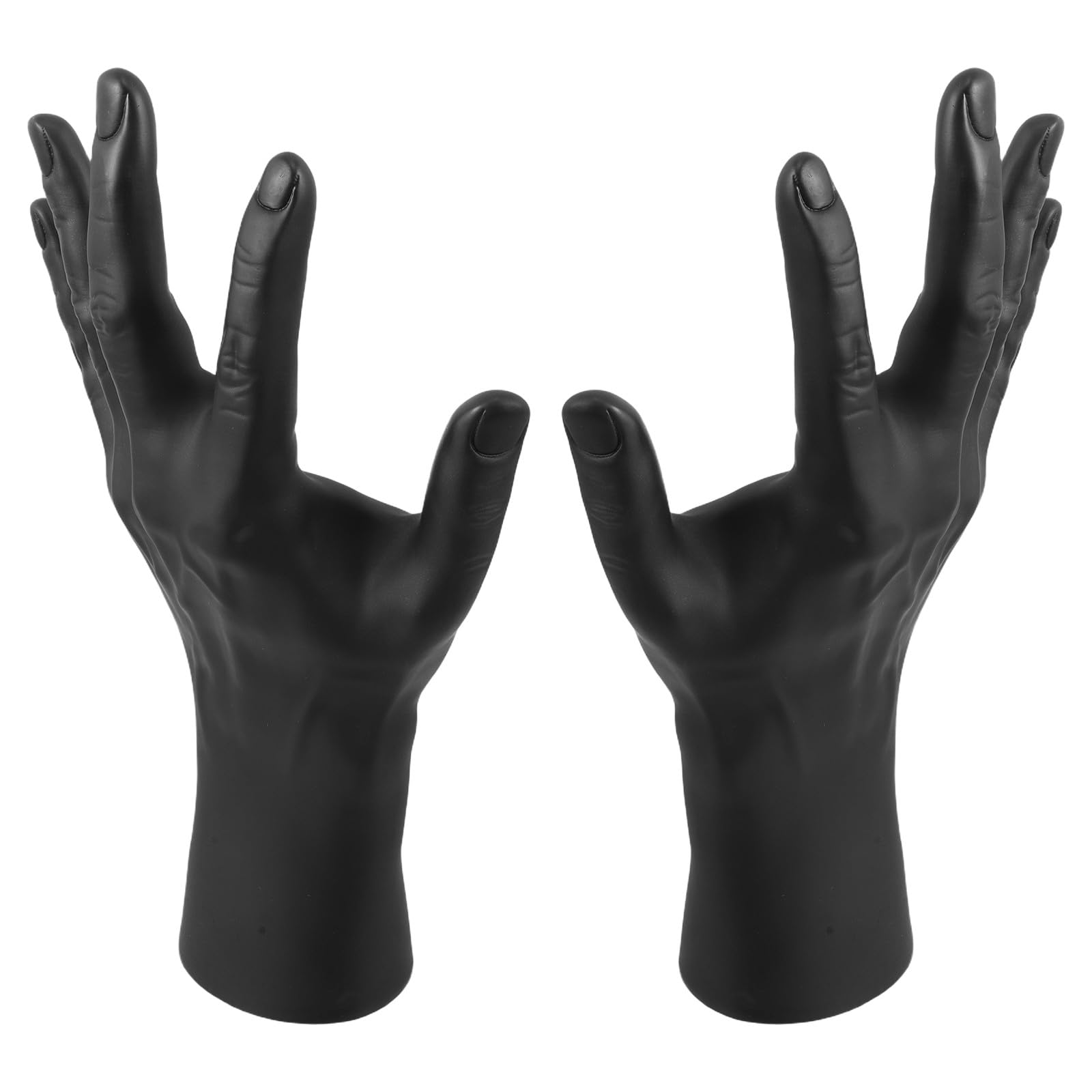 2 Stück Männliches Handmodell aus Kunststoff für Schmuckpräsentation