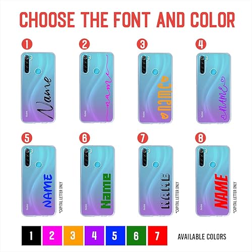 Miniatura 49 de Funda compatible con Xiaomi Redmi Note 10S personalizada con tu nombre, protector compatible con Xiaomi Redmi Note 10S personalizable, funda