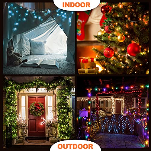 Kpafory Solar String Lights,1 Pack 72Ft 200Led 8 Modes Solar Powered Christmas Lights Outdoor String Lights Waterproof Fairy Lights For Garden Wedding Party Christmas Decorations,Cool White #TOP1