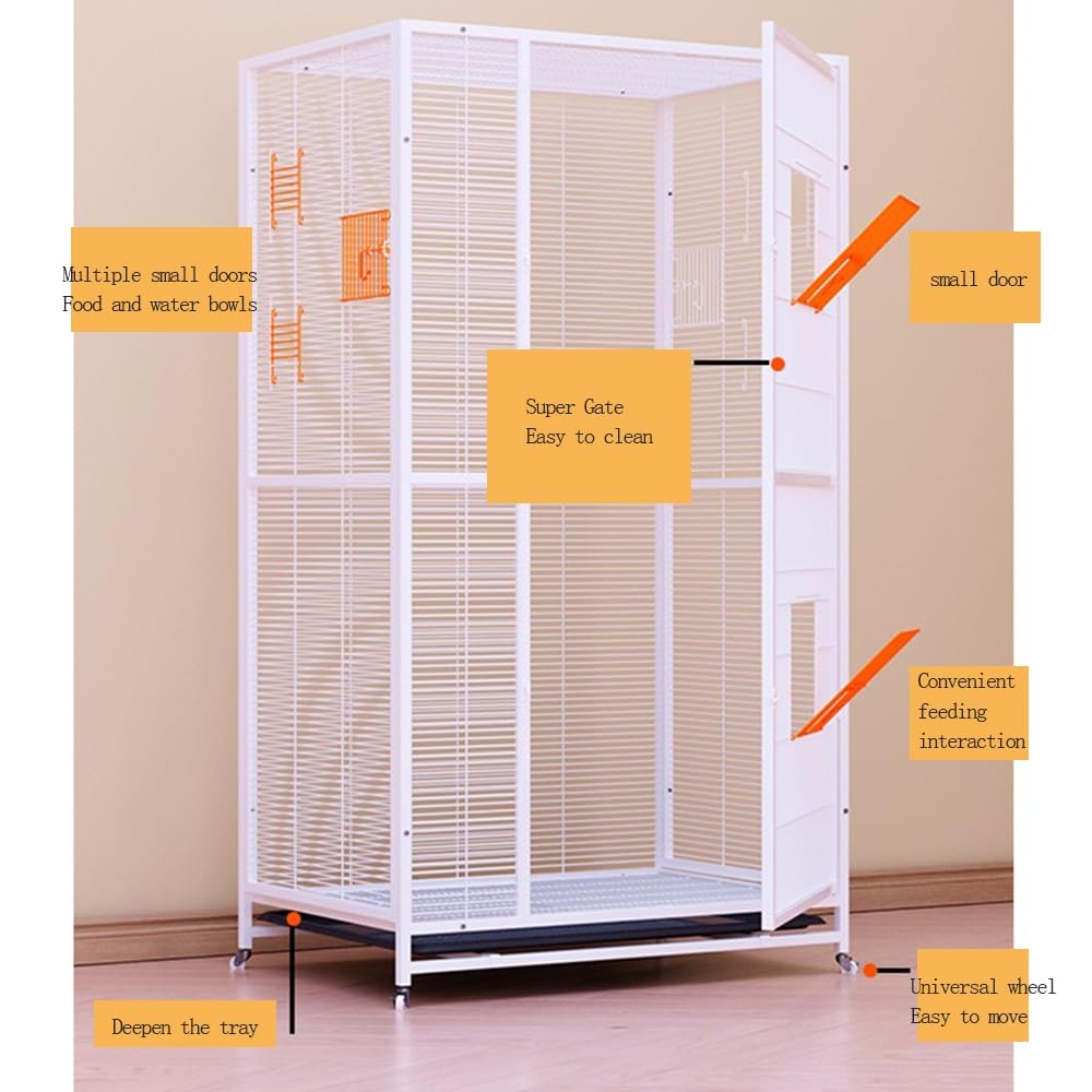 Klatka dla ptaków Ekologiczna klatka dla ptaków Duża domowa duża ptasia willa otwarta oddychająca rozszerzalna klatka dla ptaków Klatka dla ptaków na zewnątrz