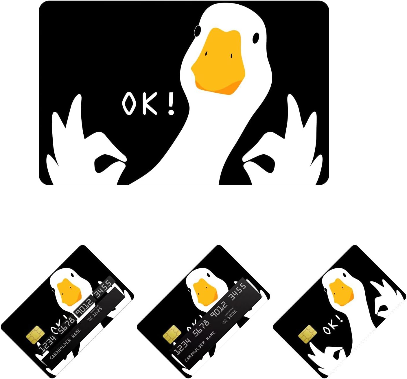 Amazon.com: 4-Pack Credit & Debit Card Stickers – Waterproof Matte Card ...