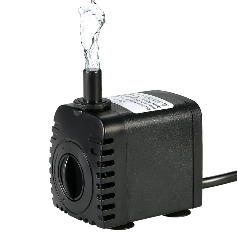 Bomba submersível para aquário Irishom com vazão ajustável, 8 W e 600 L/h, 110 V CA, 1 unidade