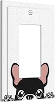 Vista 99 de Cubierta decorativa para interruptor de luz dúplex de 1 banda, placa frontal eléctrica, placa de receptáculo para baño, cocina, decoración del hogar