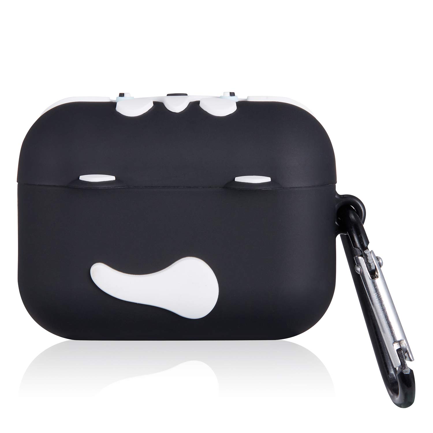 Reownest Compatibel met AirPods Pro 3, hoes met reinigingsset, schattig bruin luipaardpatroon, amber, schildpad, esthetisch design, schokbestendige liefdessleutelhanger, afdekking voor meisjes en
