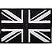 Produktbild Bestickter Aufnäher zum Aufbügeln, Union Jack, Schwarz