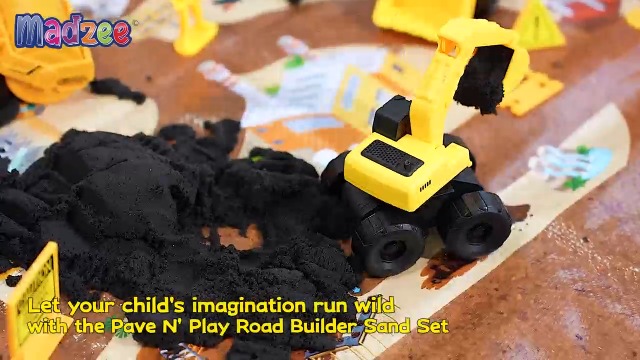 Sand Playset Kinetic Sand Pave Play Construction Set With Vehicle