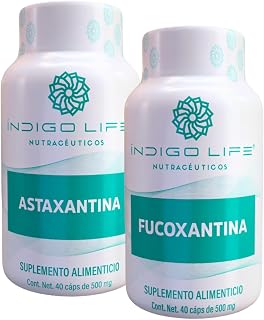 Pack Fucoxantina 500 mg + Astaxantina 500 mg – 40 Cápsulas Veganas c/u