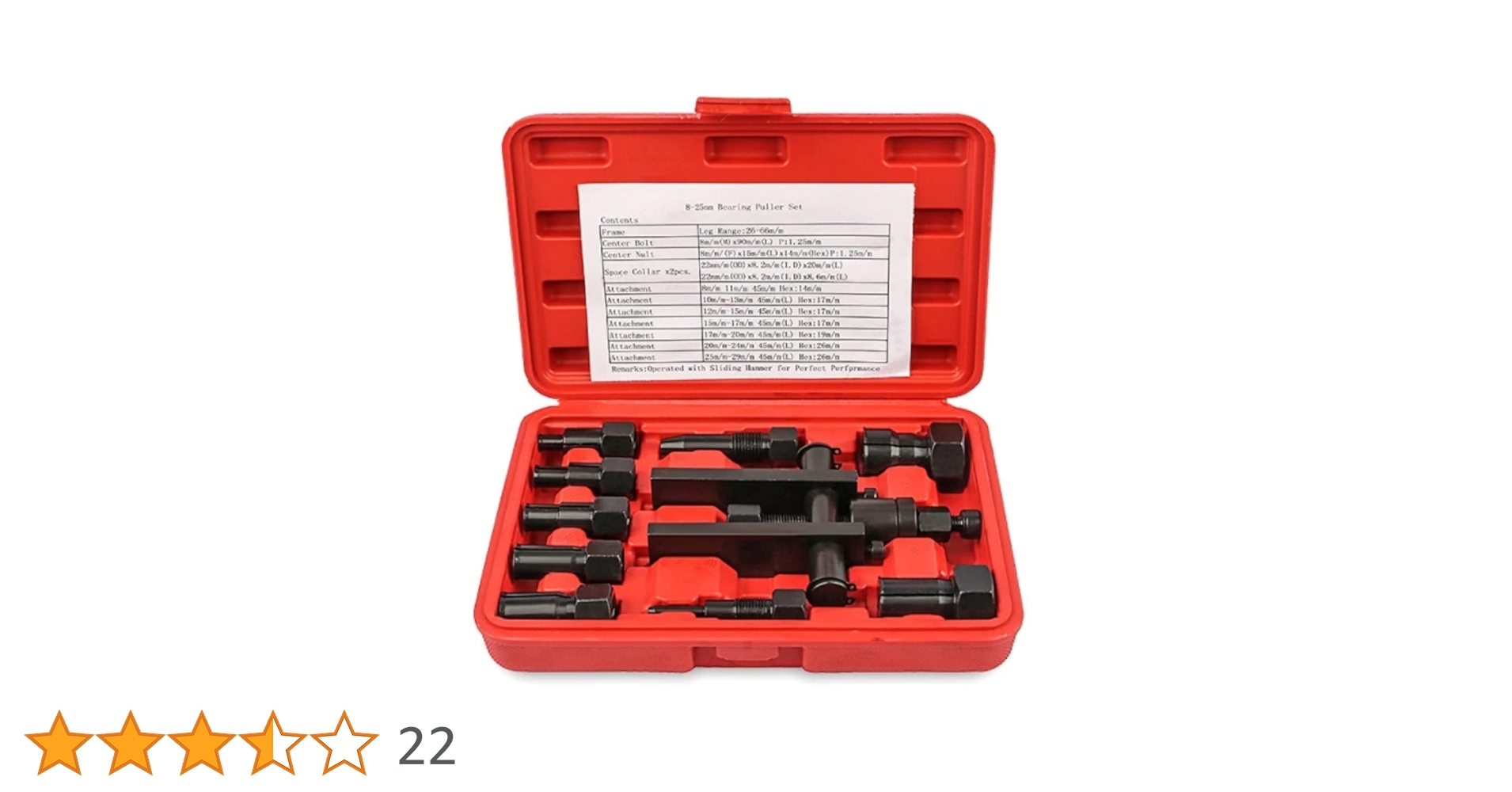 Amazon.co.jp: パイロット ベアリング プーラーセット 8～25mm