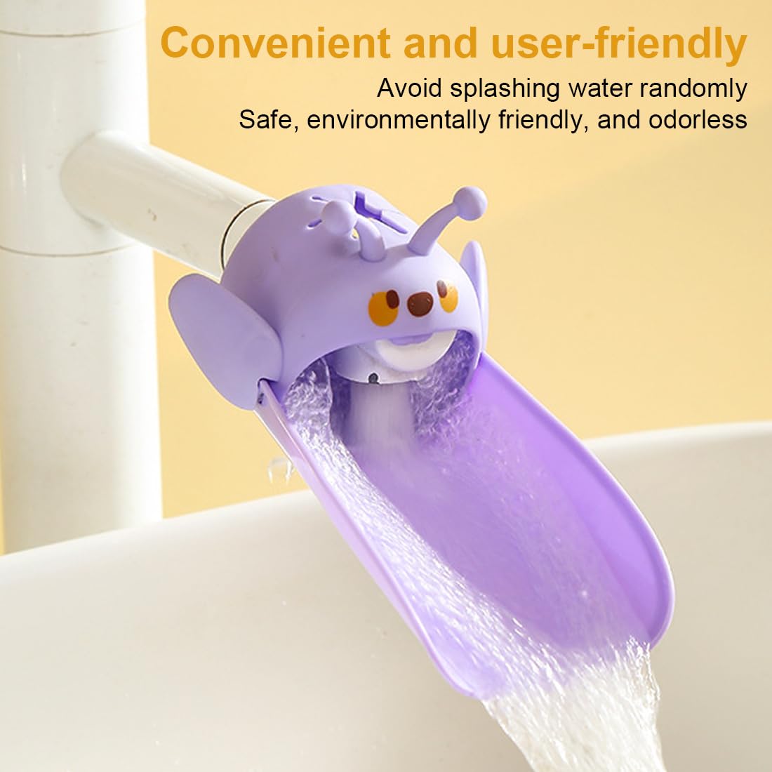 2 pezzi Extender rubinetto per bambini,BEPSYOM rubinetto extender, Prolunga per manico in silicone sicuro e divertente per il lavaggio delle mani dei bambini