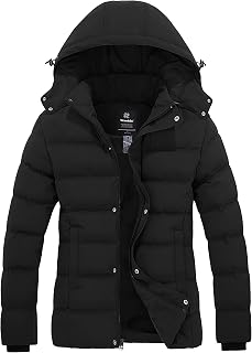 Wantdo Women's Waterproof Winter Puffer Jacket Hooded Coat 10000mm Recycled Fabric Removable Hood