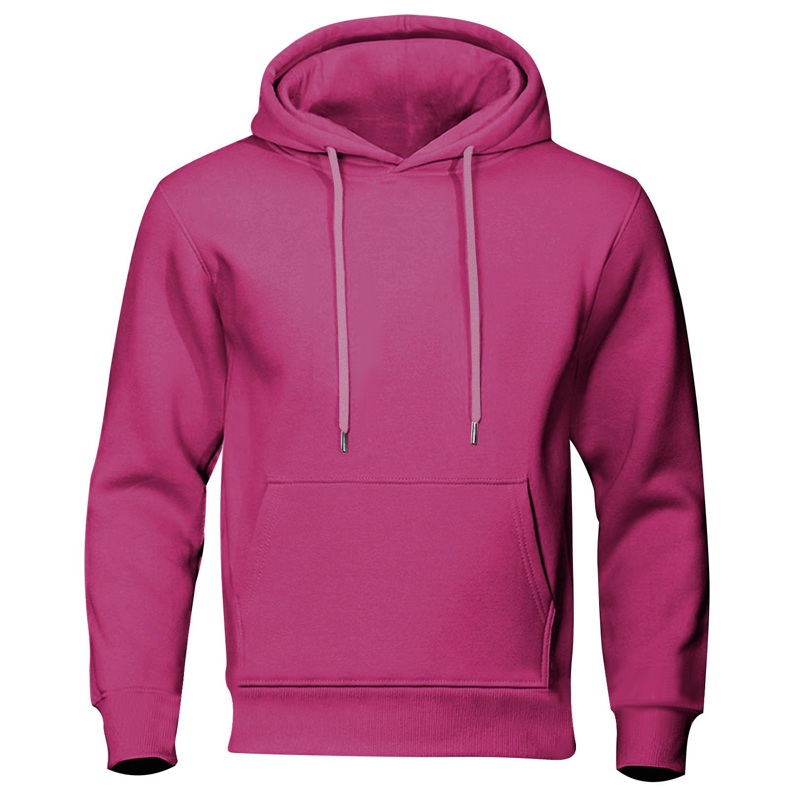 Mens Hoodies Lightweight Fashion Fleece Lined Hooded Sweatshirt Long Sleeve Gym Casual Pullover with Kangaroo Pocket — view 10