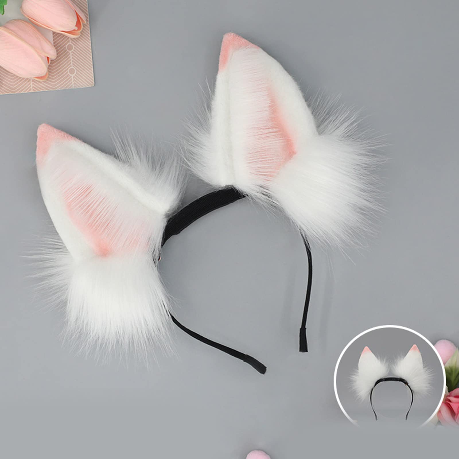 Gorro de oreja de personaje de anime para adolescentes, | Diadema eléctrica recargable, diadema de personaje de anime para fiesta de Pascua, Halloween, cosplay,