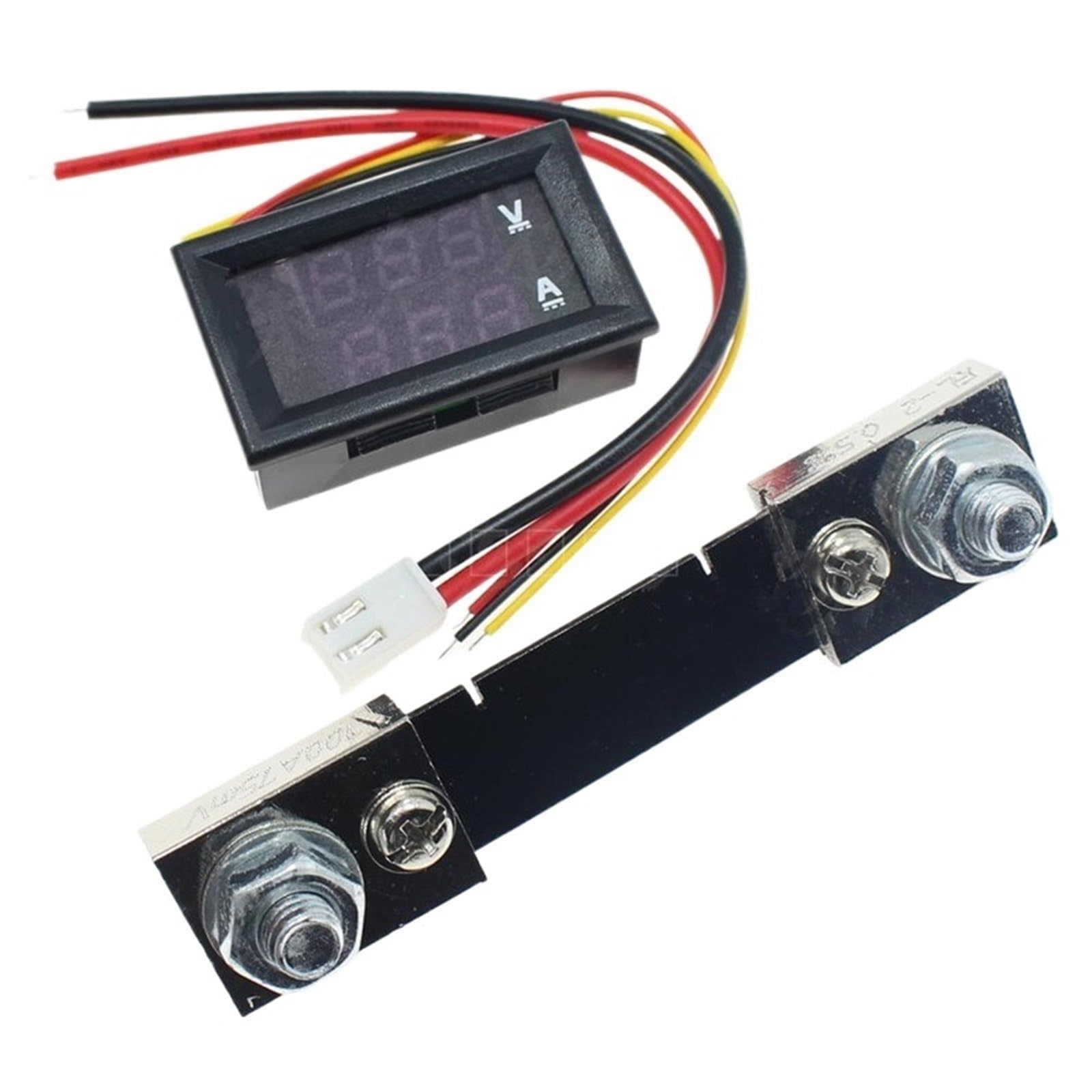 Voltímetro amperímetro digital CC 100V 50A medidor de voltaje y corriente con derivación 3