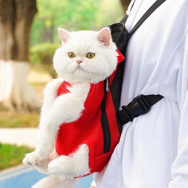 Foto 6 de 8 de Furry Pawsy Cat Carrier, Furry Pawsy Carrier, Portable Pet Carrier Backpack