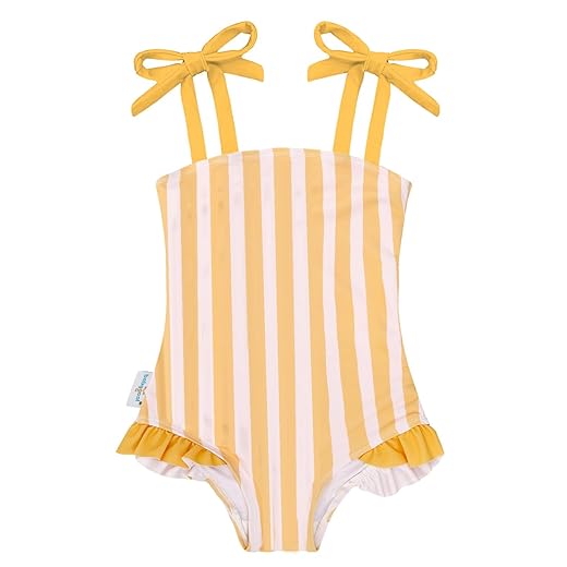babygoal Maiô infantil para meninas, roupa de banho para bebê, verão, praia, 9 a 6 anos