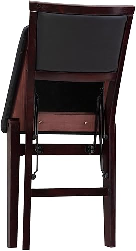 Miniatura 13 de Linon Trina Espresso Pad Back Silla plegable en un juego de dos