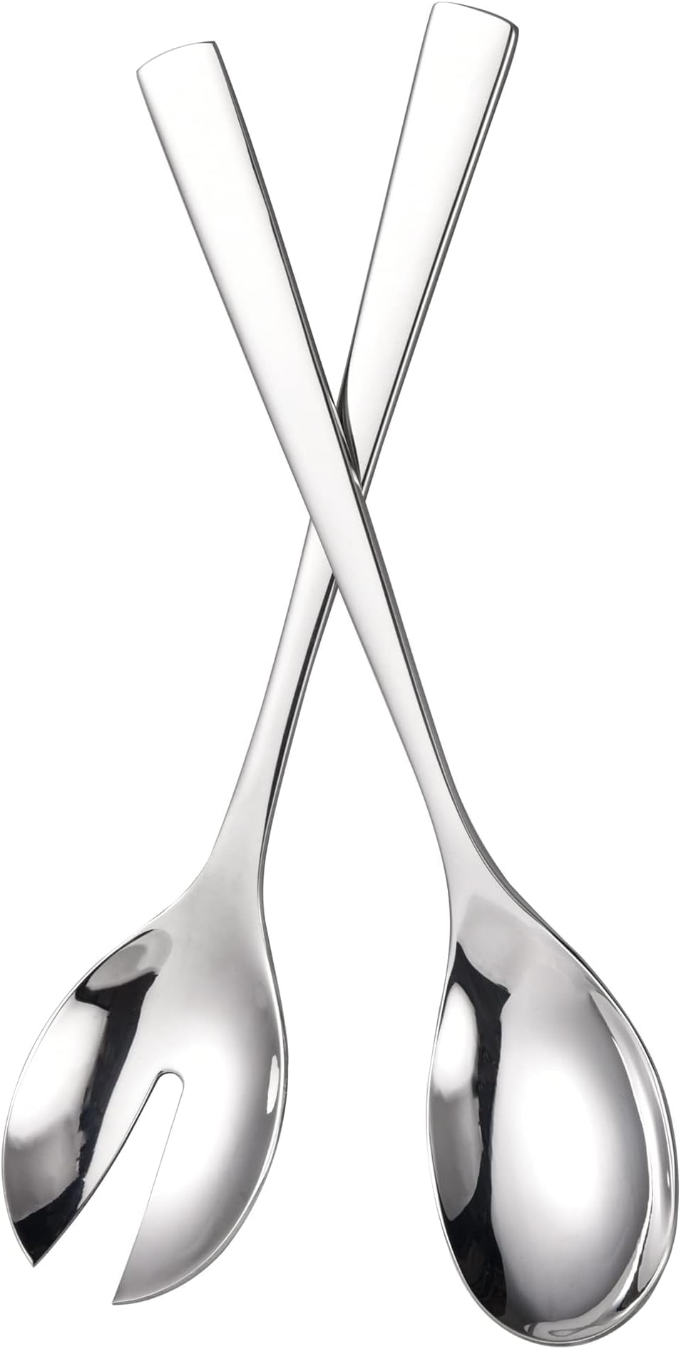 Salad Servers 18/8 Stainless Steel Salad Serving Set Salad Fork and Spoon, 10-Inch