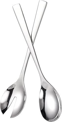 IMEEA Salad Servers 18/8 Stainless Steel Salad Serving Set Salad