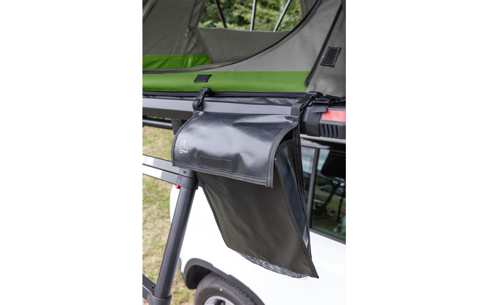 BERGER CampLodge Dachzelt für 2 Personen | Camping Autodachzelt mit LED-Lichtern | Autocamping Zeltdachbox wasserdicht geeignet für alle Jahreszeiten