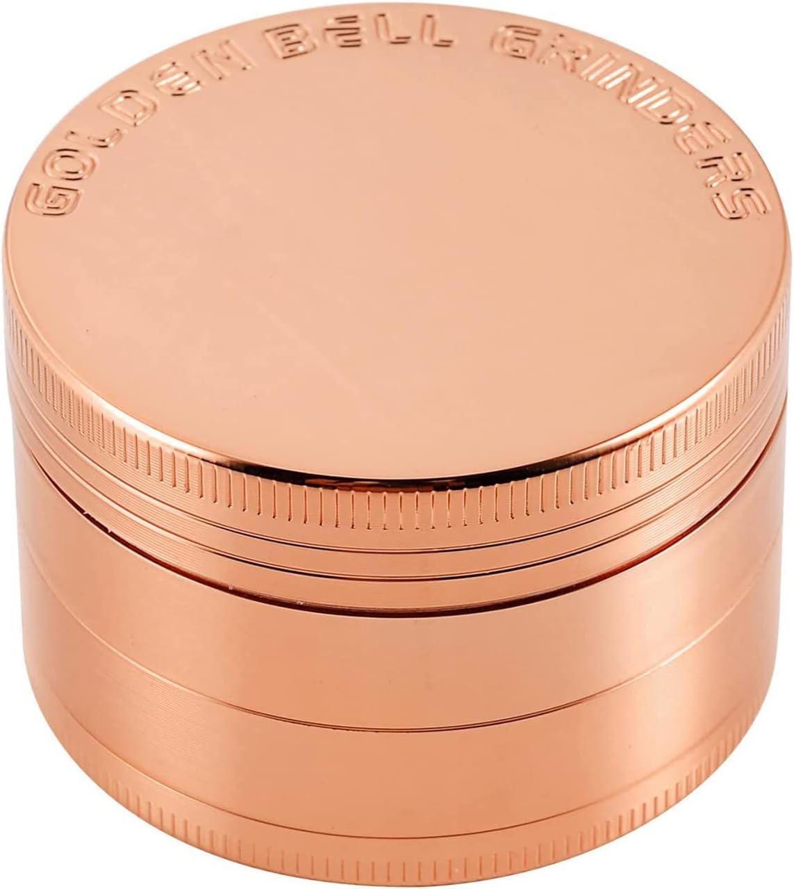 Golden Bell2 inch Grinder 4 Layer Spice Grinder Zinc Alloy Grinder - Rose Gold