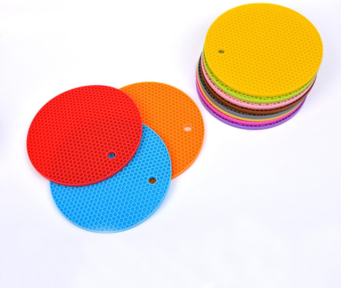 Silicone Honeycomb Trivet Mat for Teapot and Bottle Heat Protection