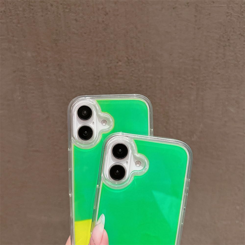 Etui na telefon z ruchomym piaskiem i świecącym w ciemności płynnym brokatem, kolor B, do iPhone'a 16 Pro