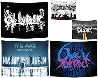 ワンオクロック タペストリー 壁掛け ロック バンド 応援グッズ おしゃれ 多機能 ホーム装飾 雑貨 部屋 個性ギフト おしゃれ 飾り 背景布 非公式 (90*60cm,1) [並行輸入品]