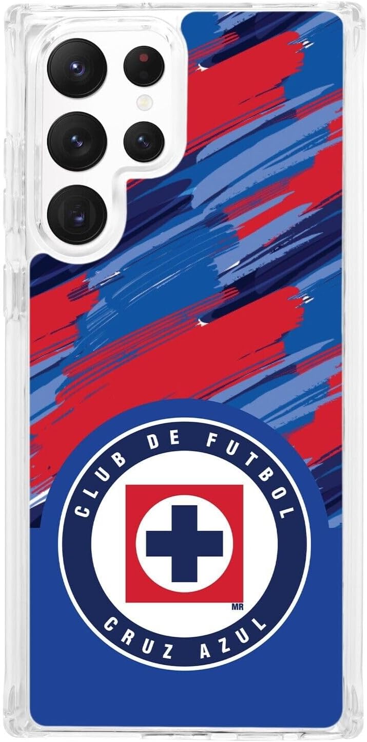 Affinity Bands Cruz Azul HD Phone Case Compatible with Samsung Galaxy S22 Ultra (Brush Pattern)