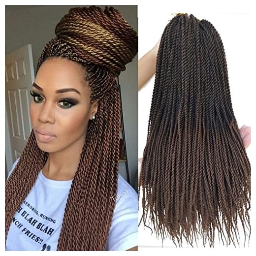 18 Inch 8Packs Senegalese Twist Hair Crochet Braids 30Stands/Pack Synthetic Braiding Hair Extensions for Black Women… (18 Inch, t30)