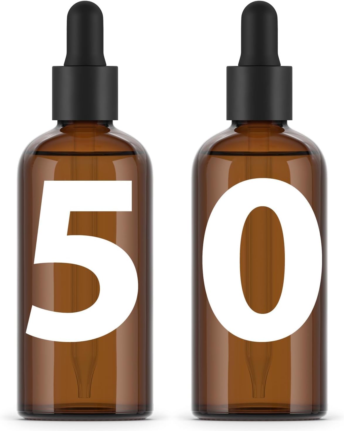 Essenciales Butelka ze szkła bursztynowego z pipetą z kroplomierzem - 30 ml x 50 - Szklane słoiki
