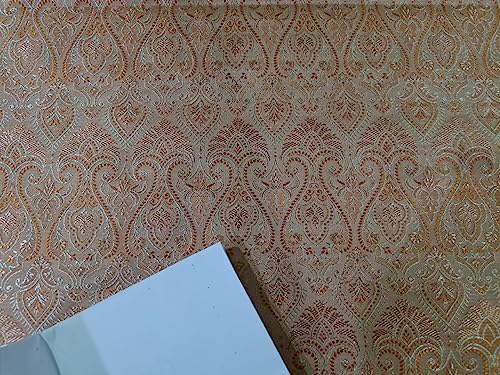 Tissu brocart de soie précieux d'exception pour robe de soirée de luxe