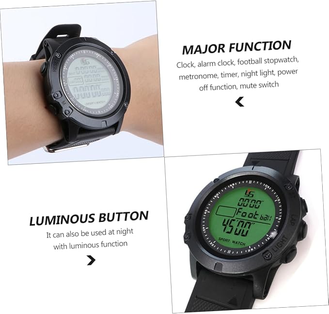 Reloj cronómetro analógico ligero para árbitro de fútbol miniatura 7