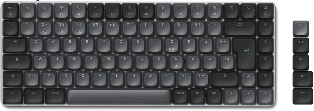 Satechi SM1 75% Mechanical Keyboard LED Backlit Bluetooth Dark Grey/Grey