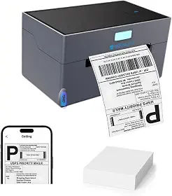 Impressora térmica de etiquetas, impressora de envio Bluetooth 4x6 para pequenas empresas, compatível com Windows, Mac, iOS, Android, para Amazon, Ebay, Shopify, UPS, USPS, FedEx