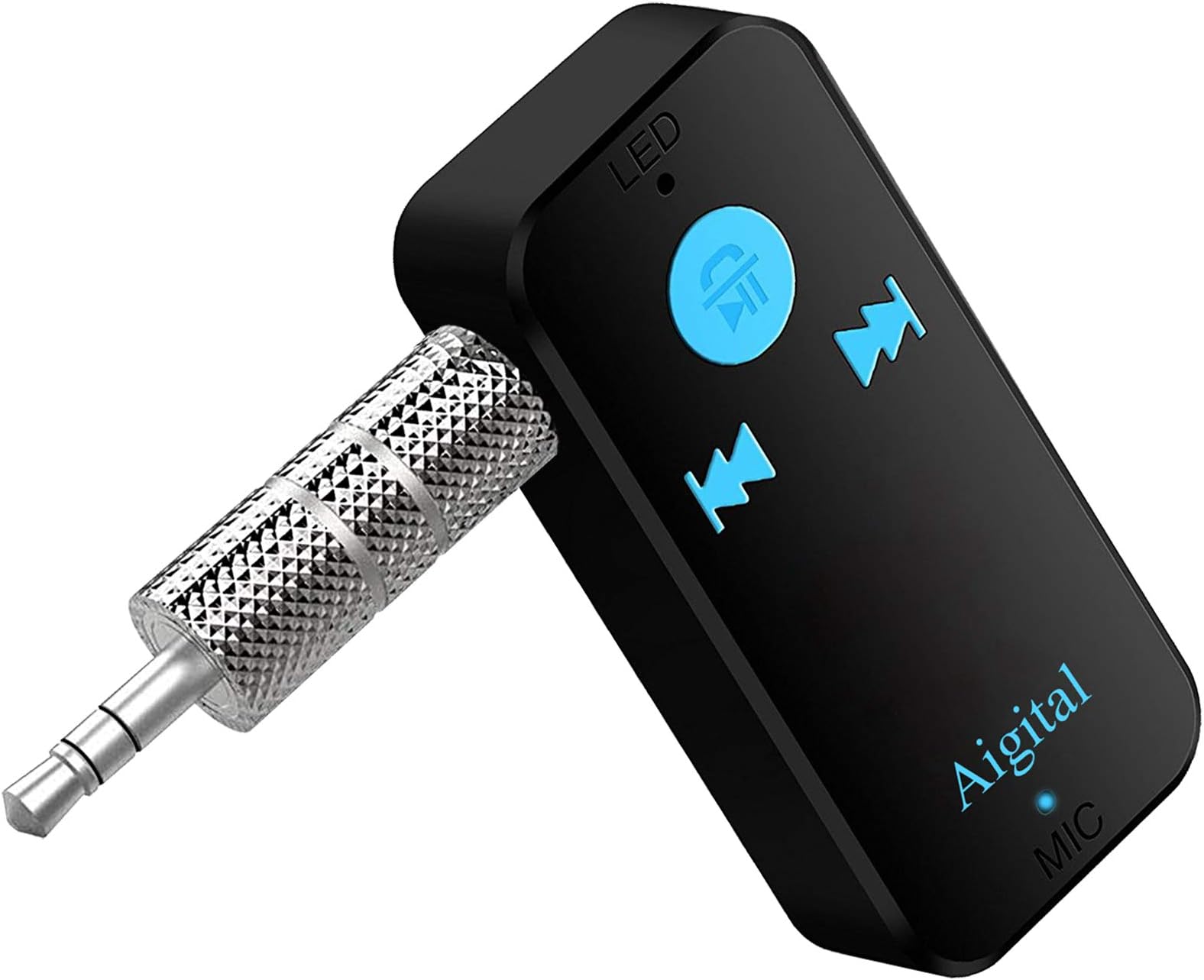 Bluetooth Receiver HiFi Mini Bluetooth Aux Adapter Wireless Audio Hands-free Calling Blutooth Car Kit for Car/Home Stereo with 3.5mm Stereo Jack and TF/SD Card Slot